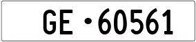 Trailer License Plate